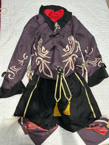 Hu Tao cosplay Genshin impact com peruca
