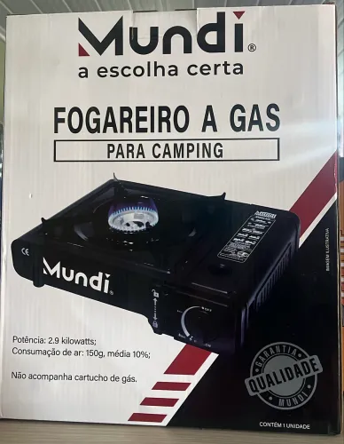 Fogareiro a gás para camping