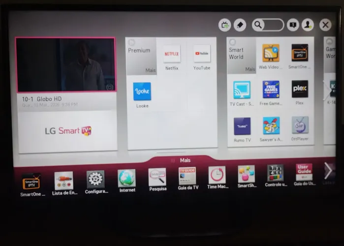 Smart TV LG cinema 3D, 42 pol + kit com 4 óculos 3D originais