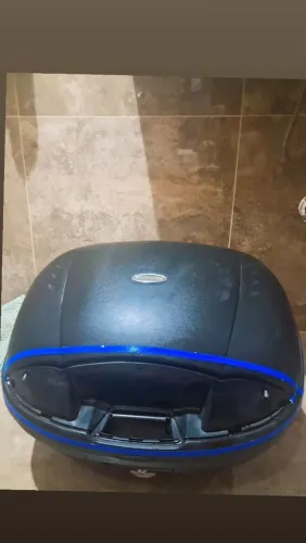 Bauleto Moto Simply 45L + Suporte - Ótimo Estado