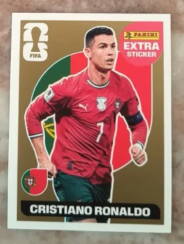 Figurinha Dourada Cristiano Ronaldo 2026