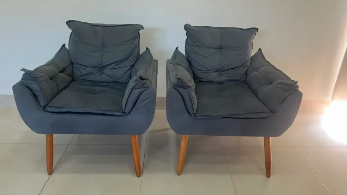 Poltrona Cinza, conjunto 