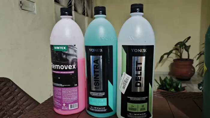 Produtos para limpeza REMOVEX + DELET + SINTRA Vonixx
