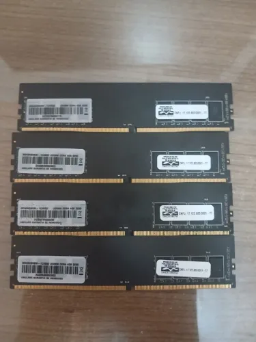 Memória RAM Desktop UDIMM DDR4 de 4GB e 3200 MHz