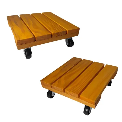 Suporte bases para plantas com rodinhas