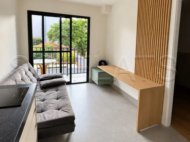 Studio mobiliado na Vila Olímpia 27m² com lazer completo próximo à Faria Lima e Shopping