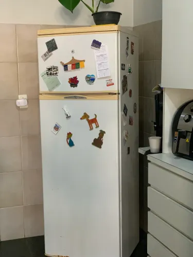 Geladeira pequena, motivo mudança 