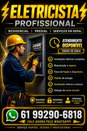 Eletricista disponível