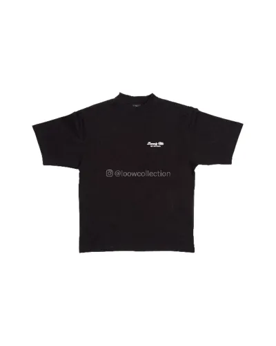 camiseta balenciaga beverly hills em preto