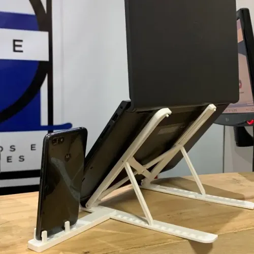 Suporte para Notebook Ajustável, Ergonômico Dobrável com apoio para Celular