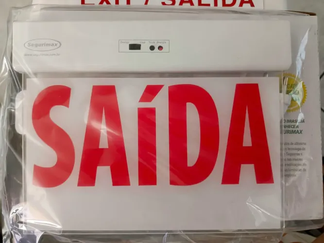 Sinalização de saída de emergência