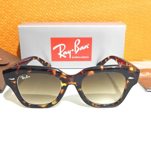 Óculos de sol Ray ban State Street tartaruga unissex novo