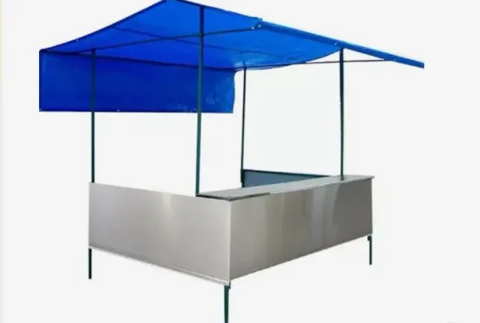 Barraca inox com toldo
