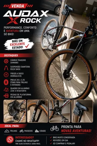 Troco por ps5(PlayStation 5)Bicicleta AUDAX MTB