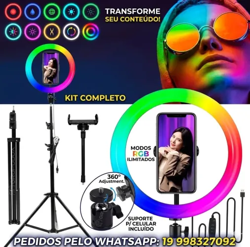 Ring light RGB 10 polegadas