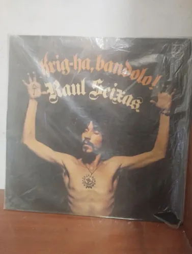 LP DISCO DE VINIL RAUL SEIXAS KRIG-HA-BANDOLO! 1973 , CAPA COM DESGASTE VINIL C MINIMOS RI