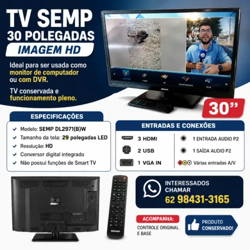 Tv Digital HD. Top p/ DVR e Monitor Pc.