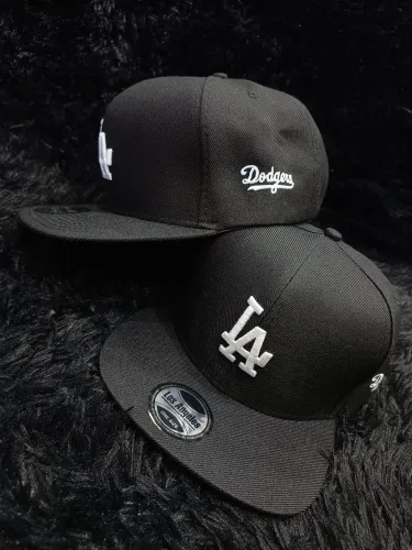 Boné Aba Reta Bombeta da LA Dogers Bordado Fecho Snapback Tradicional Ajustável
