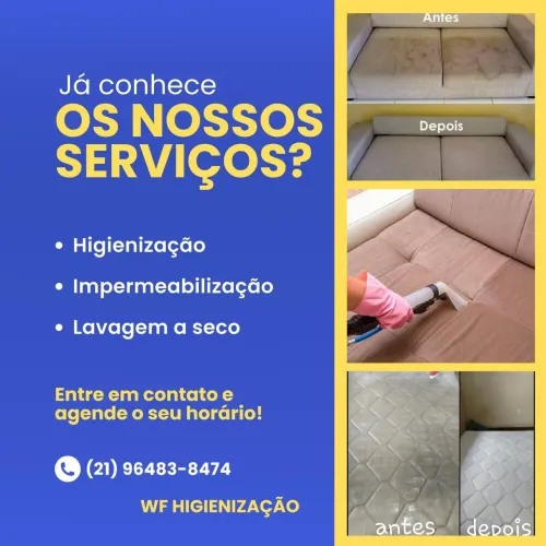 WF-Higienização impermeabilização de estofados 