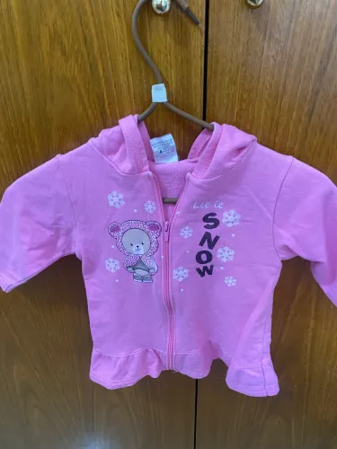 MOLETOM ROSA TAM 2 ANOS