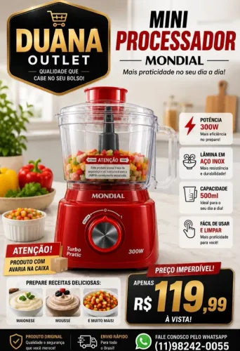 Mini processador Mondial