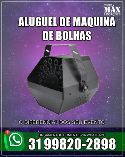 Alugamos Maquina de Bolhas para festa infantis