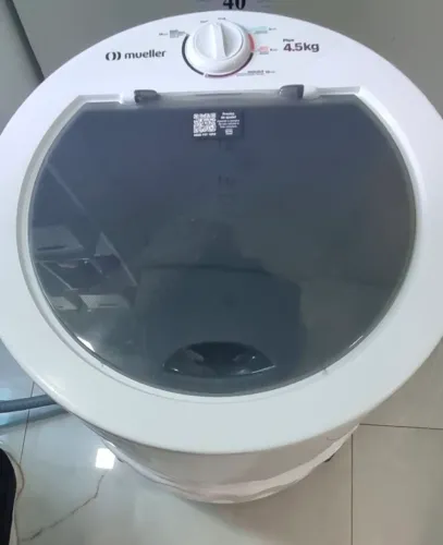 Tanquinho mueller 4,5 kg usado duas vezes com nota e garantia da loja ainda.