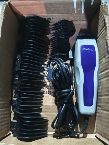 Máquina corta cabelo profissional whal 8 pente