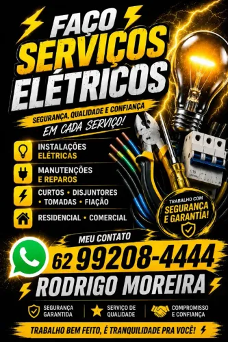 Eletricista, manutenção elétrica em geral 