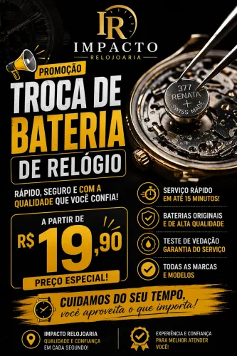 Serviços de relojoaria 