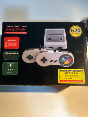 Videogame Super Mini SFC 620 Jogos - novo na caixa + dois controles