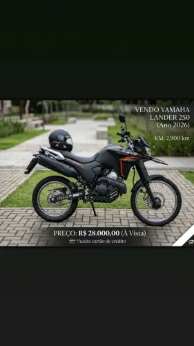Vendo Yamaha Lander conect 250 sem detalhe .Aceito cartão de crédito Não aceito oferta !!