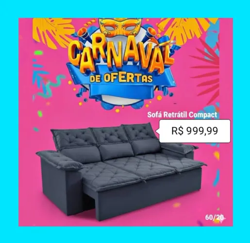 Sofá Retrátil Compact 