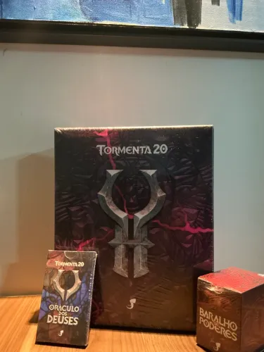 Box Luxo Tormenta 20 LACRADO Deuses e Heróis + Baralho de Poderes + Oráculo dos Deuses