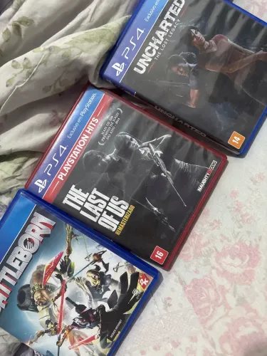 jogos de ps4 usados (the last of us, uncharted the lost legacy, battleborn)