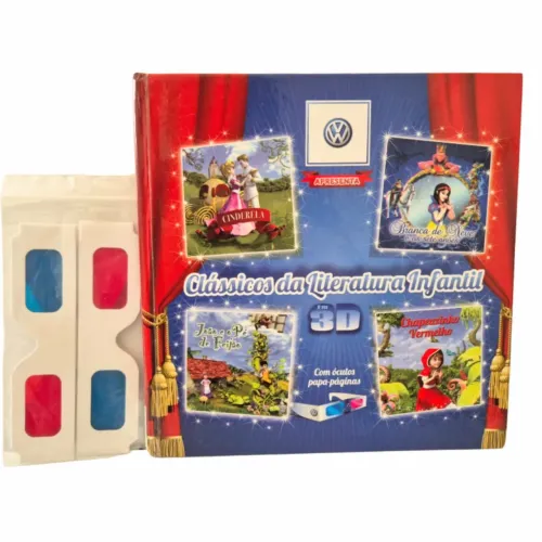 Livro 3D Clássicos da Literatura Infantil VW (com 2 óculos)