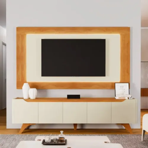 Painel + Rack Atenas  2,20m  100% MDF  Novo!  Pronta Entrega!