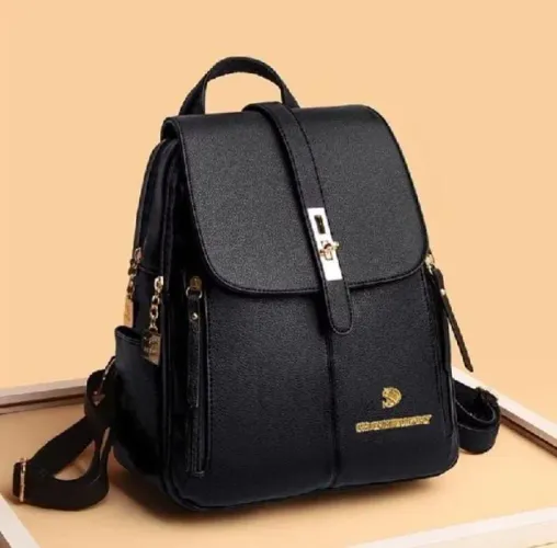Mochila de Costas Couro Social Feminina