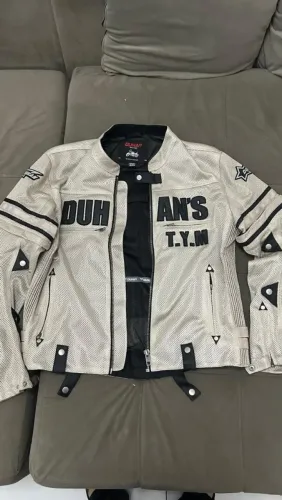 Jaqueta De Moto De Couro Com Proteções, Duhan D-<br><br>103