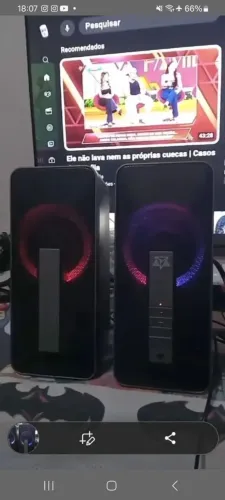 Caixas duplas banhada a ouro pra pc qual q coisa 