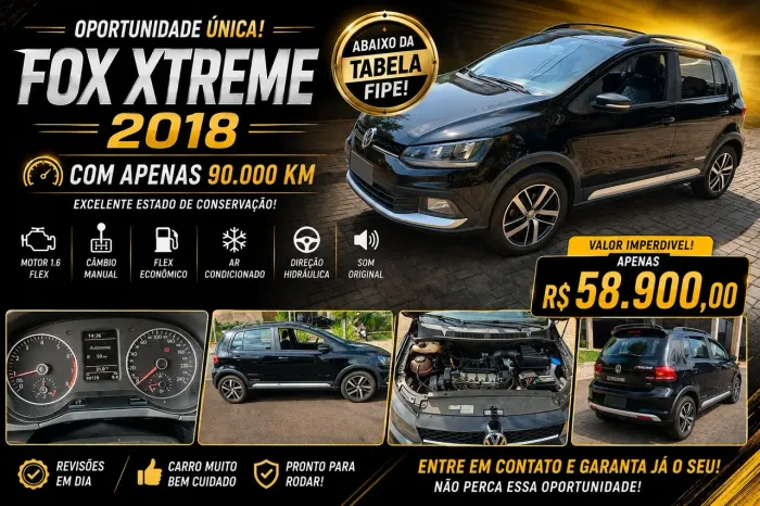 Volkswagen Fox Xtreme 1.6 Flex 8V 5P 2018