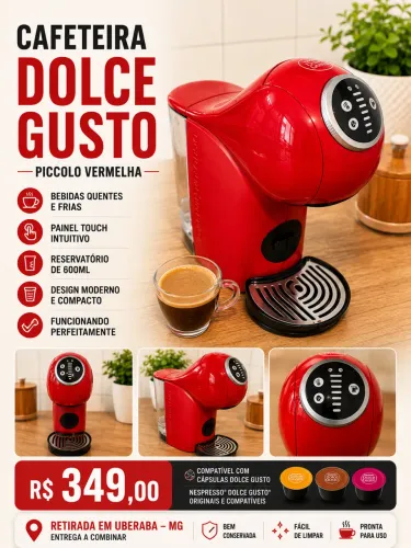 ? Cafeteira Dolce Gusto Vermelha em excelente estado!