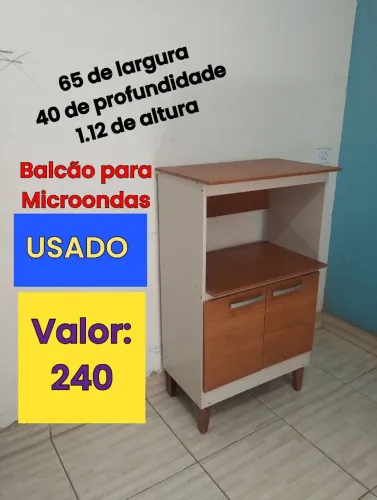 Balcão para microondas USADO