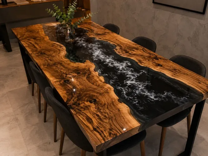 MESAS RESINADAS E RIVER TABLE