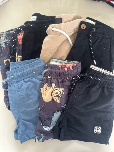Bermudas menino 3 anos. Kit com 7 peças.
