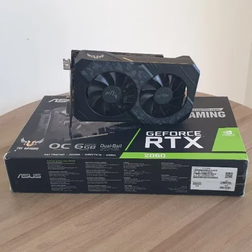 PLACA DE VIDEO RTX 2060 ASUS TUF 6GB (SEMI NOVA)!