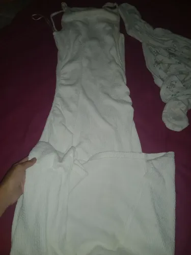Vestido branco renner longo