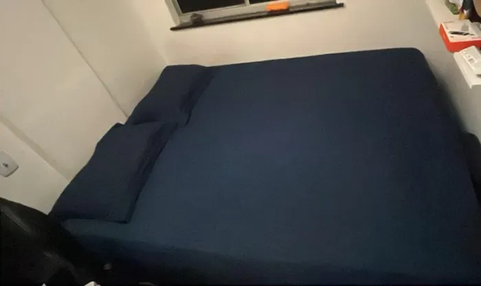 Vendo Cama Box + Colchão Queen Umaflex Bipartido - Usada
