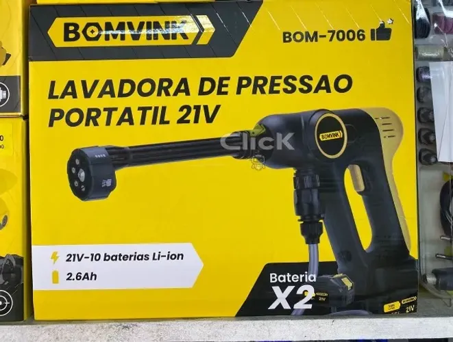 Lavadora de pressão portátil a bateria, entregamos e aceitamos cartões