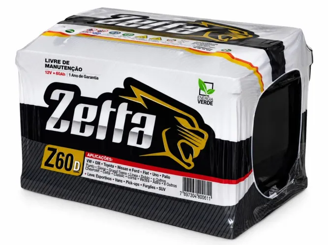 Bateria Zetta 60a - 1 Ano de Garantia + Entrega SP